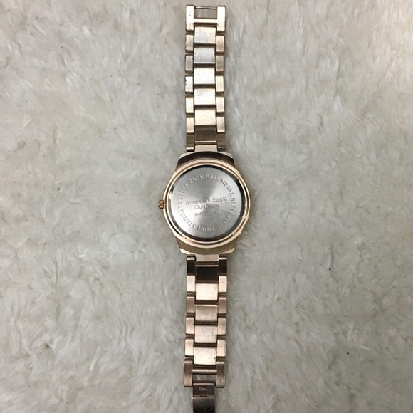 American Eagle Pearly Face Gold Watch - Picture 3 of 4